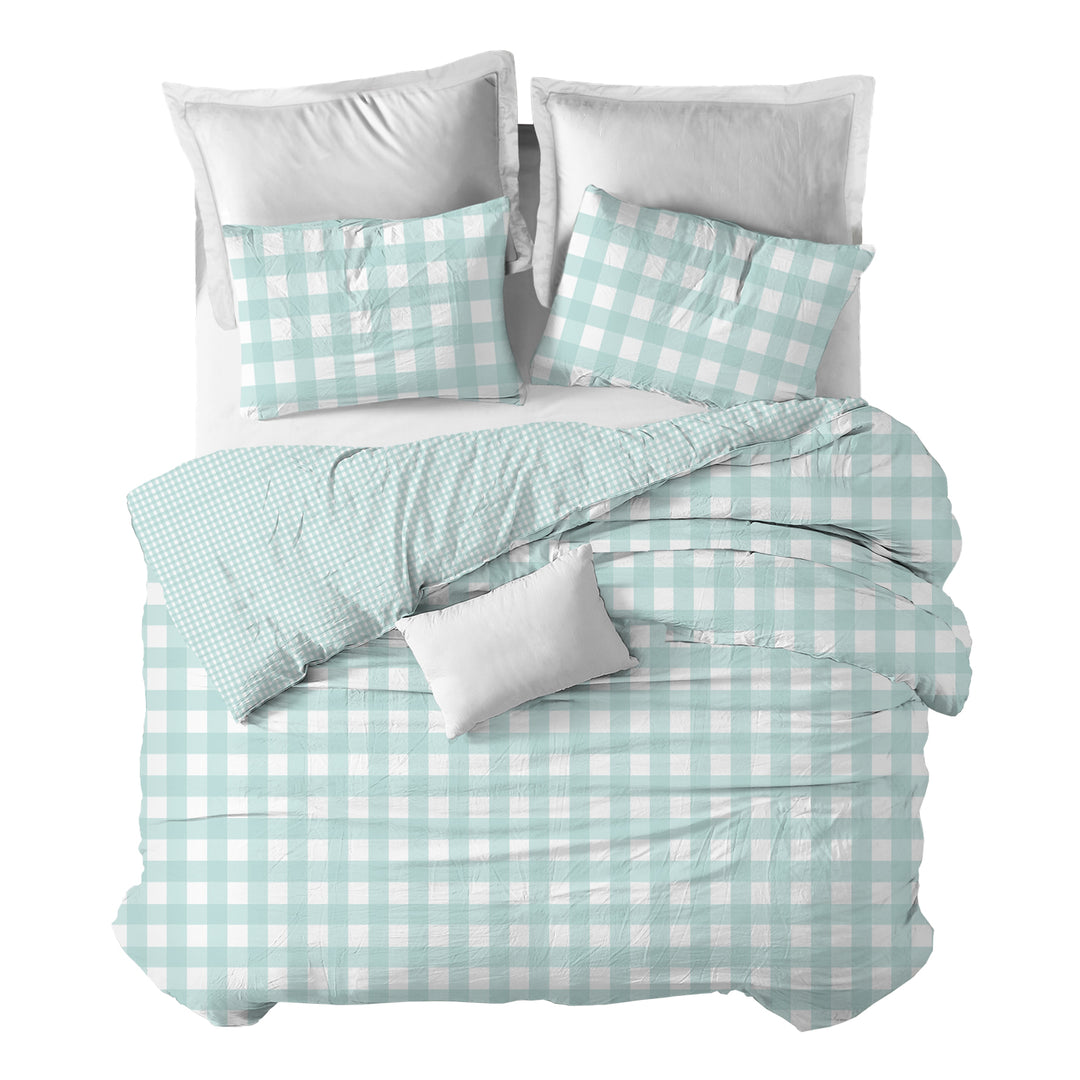 Funda nórdica Vichy M Aguamarina