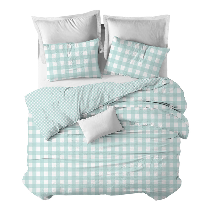 Funda nórdica Vichy M Aguamarina