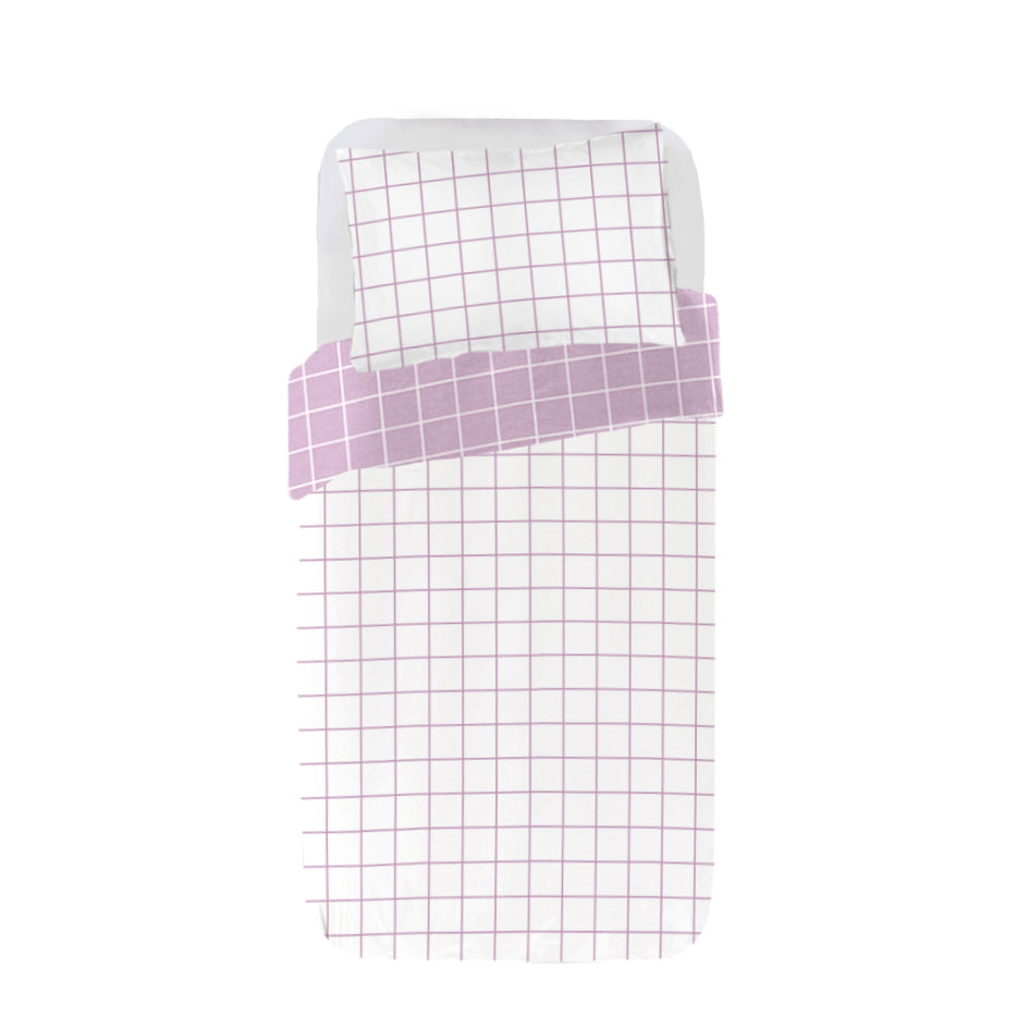 Pack Infantil Cuadro Malva (Funda Nórdica+Sábanas) - sokios  - 45714771