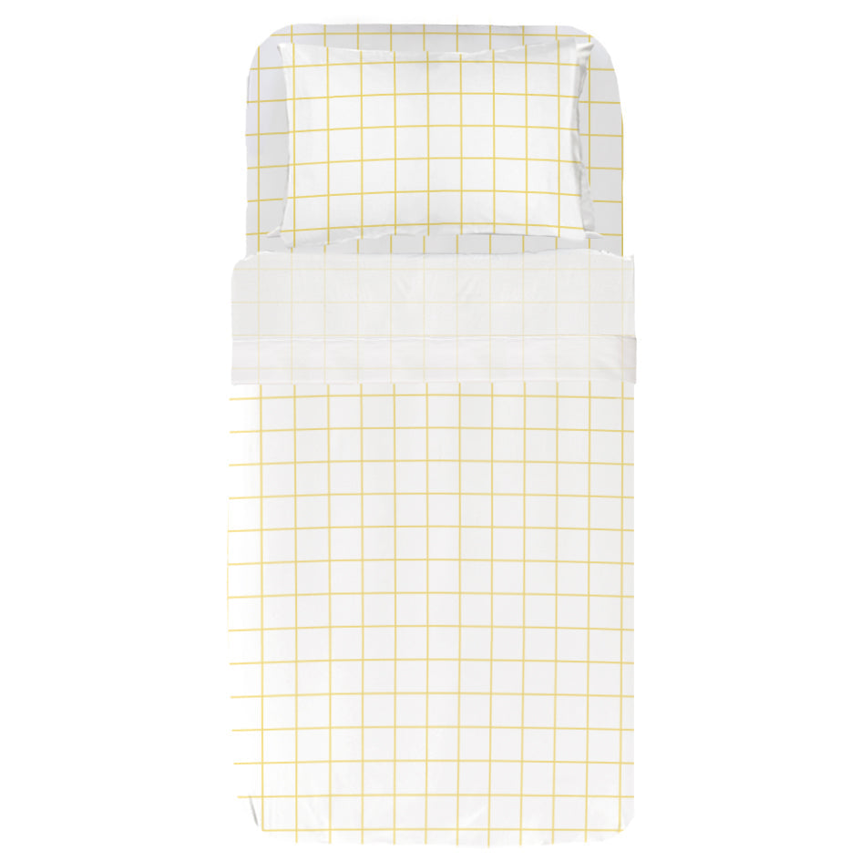 Pack Infantil Cuadro Amarillo (Funda Nórdica+Sábanas) - sokios  - 61558688