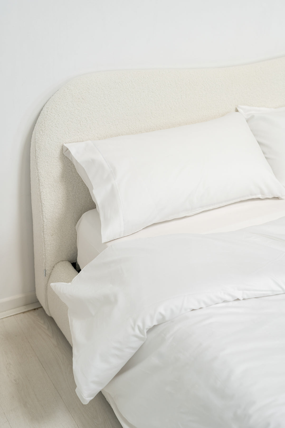 Funda nórdica Premium Algodón Satén 400 hilos en Blanco