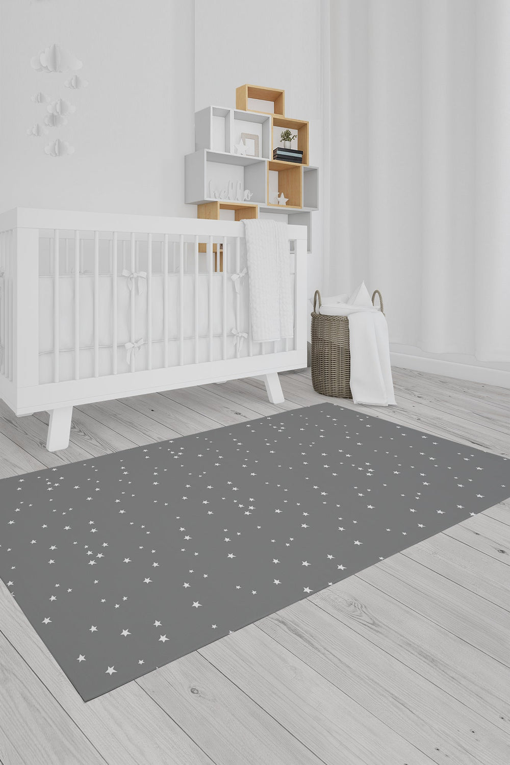 Alfombra vinílica Infantil Estrellitas Gris - sokios-ALFOMBRAS VINÍLICAS200618S10172
