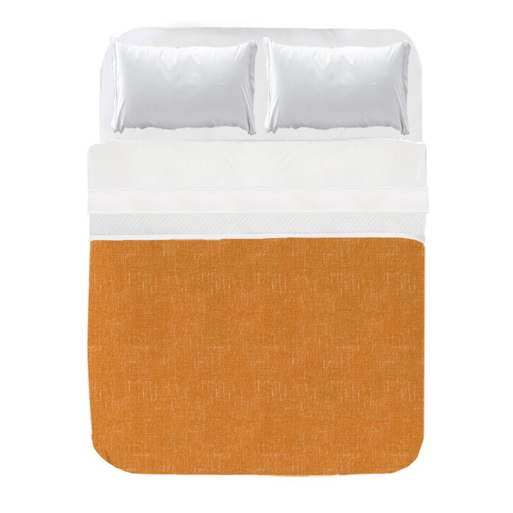 Cubrecama Estampado Textura Lino Naranja - sokios-COLCHA200618S11101