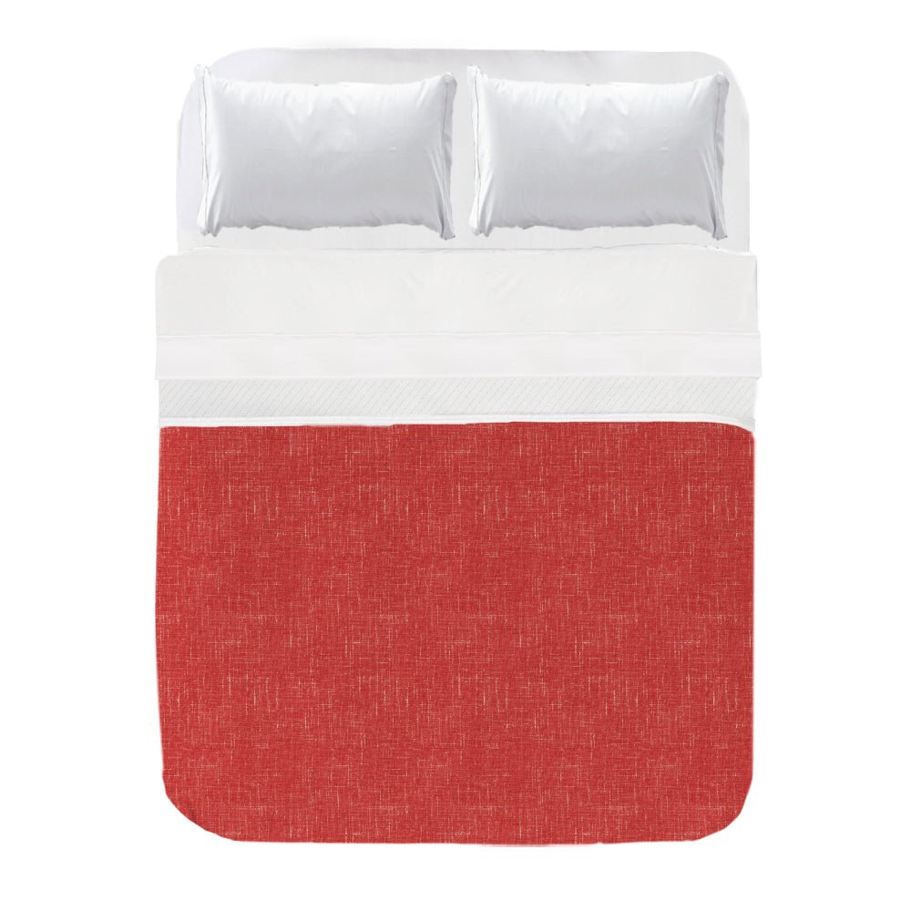 Cubrecama Estampado Textura Lino Rojo - sokios-COLCHA200618S11115