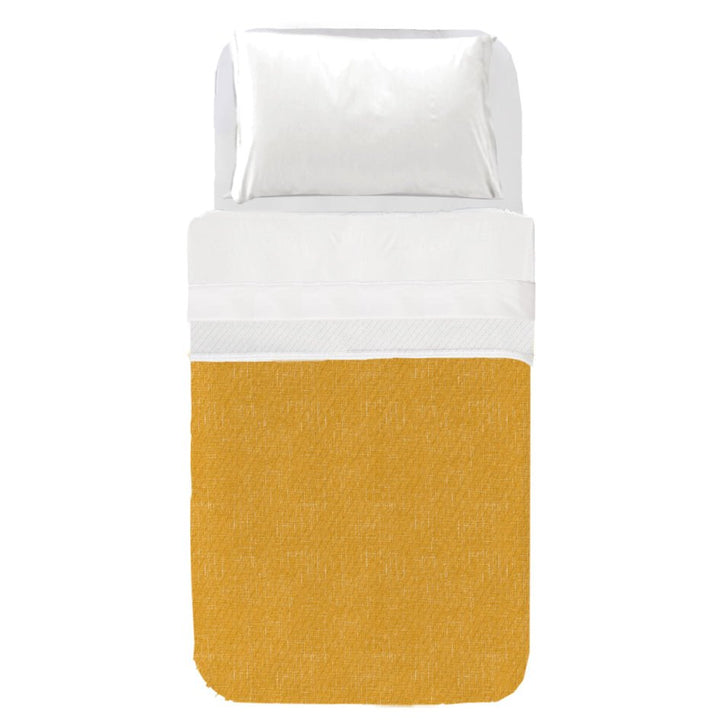 Cubrecama Infantil Estampado Textura lino Amarillo - sokios-COLCHA200618S11142