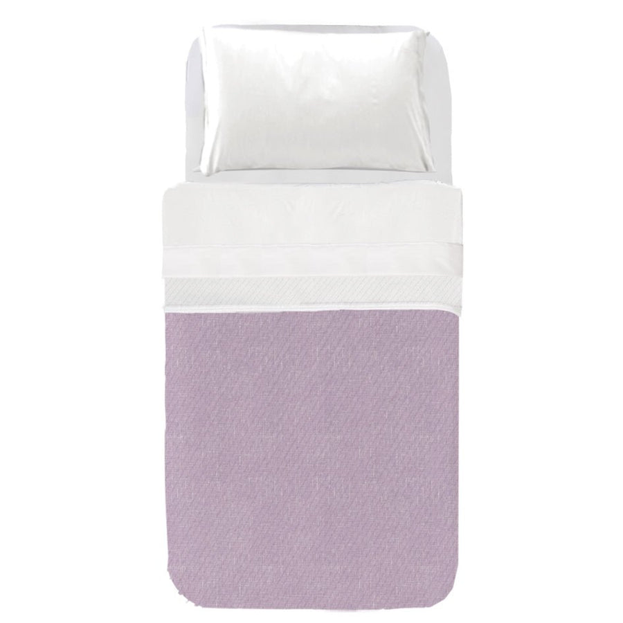 Cubrecama Infantil Estampado Textura lino Malva - sokios-COLCHA200618S11147