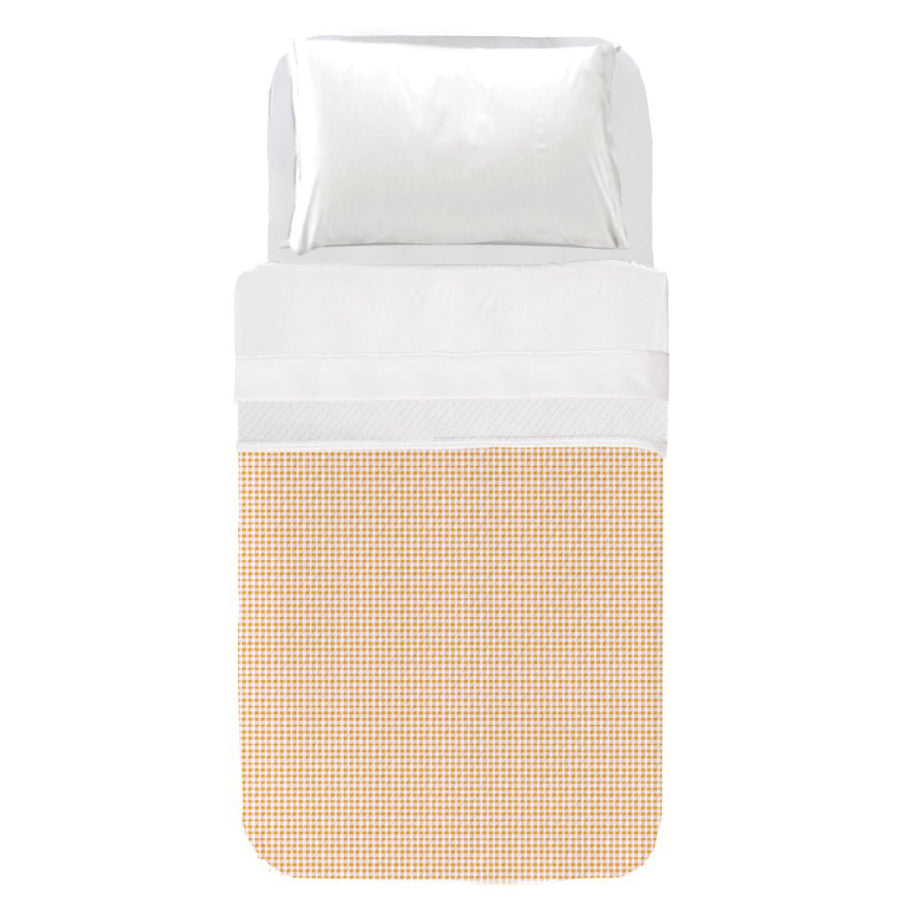 Cubrecama Infantil Vichy Rosa Amarillo - sokios-COLCHA200618S10945