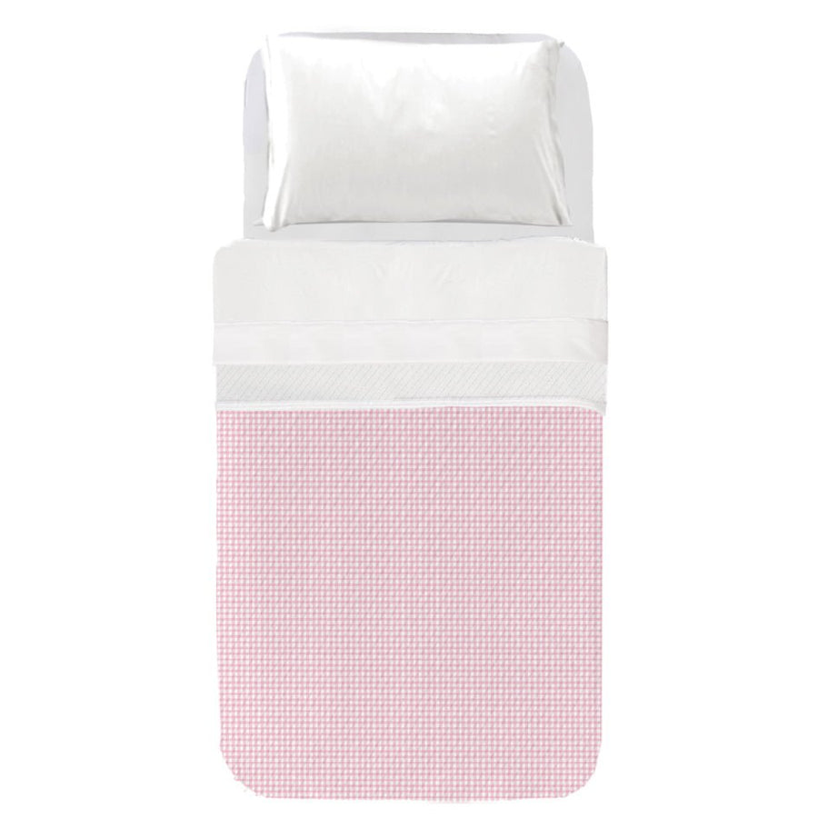 Cubrecama Infantil Vichy Rosa - sokios-COLCHA200618S10940