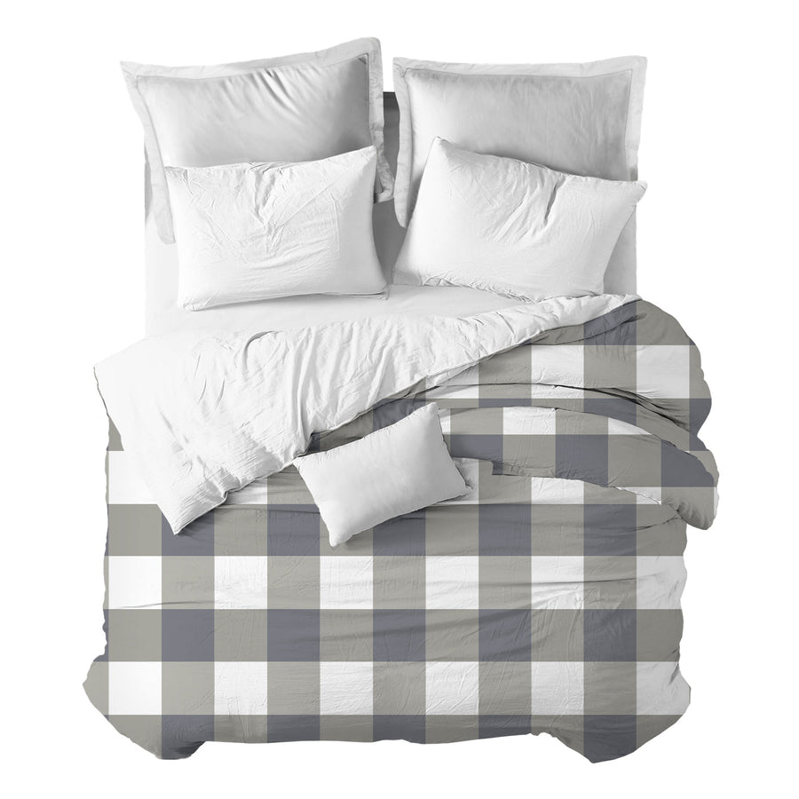 Funda nórdica Cuadro Scandi L Gris - sokios-FUNDA NÓRDICA200618S10760