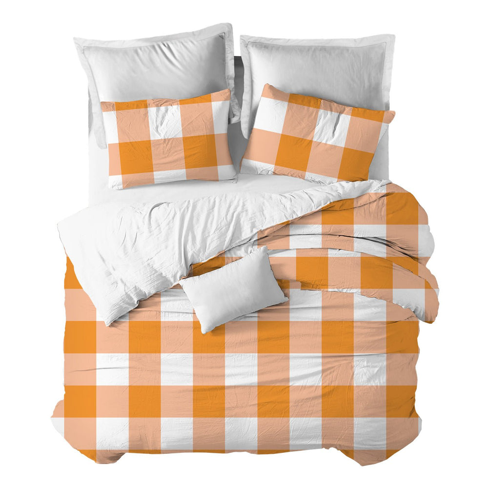 Funda nórdica Cuadro Scandi Naranja - sokios-FUNDA NÓRDICA200618S10781