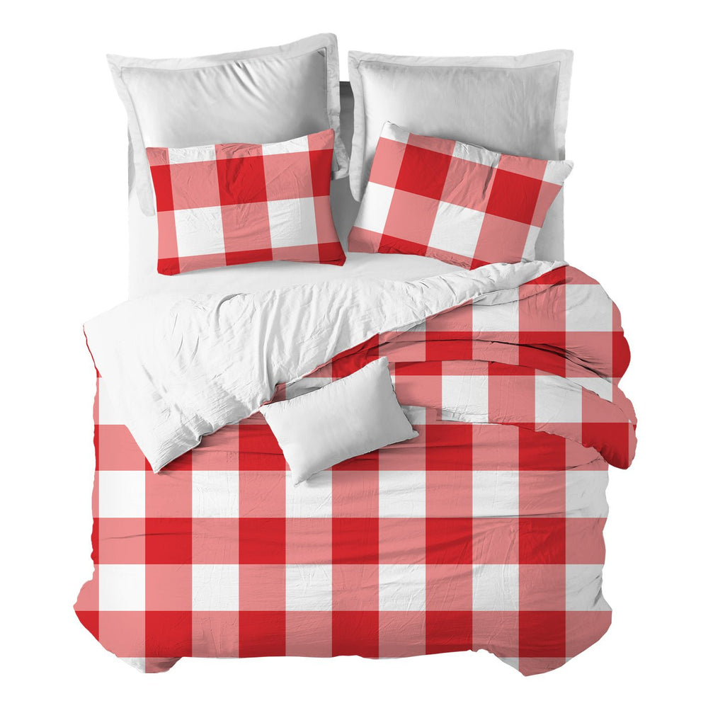 Funda nórdica Cuadro Scandi Rojo - sokios-FUNDA NÓRDICA200618S10788