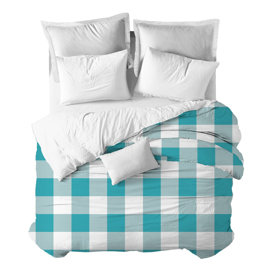 Funda nórdica Cuadro Scandi Turquesa - sokios-FUNDA NÓRDICA200618S10809