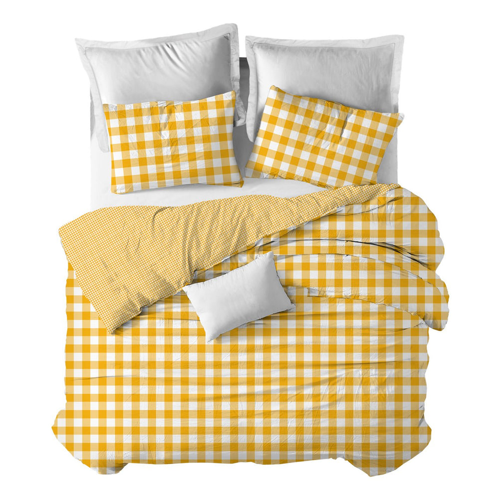 Funda nórdica Vichy Amarillo - sokios-FUNDA NÓRDICA200618S10837