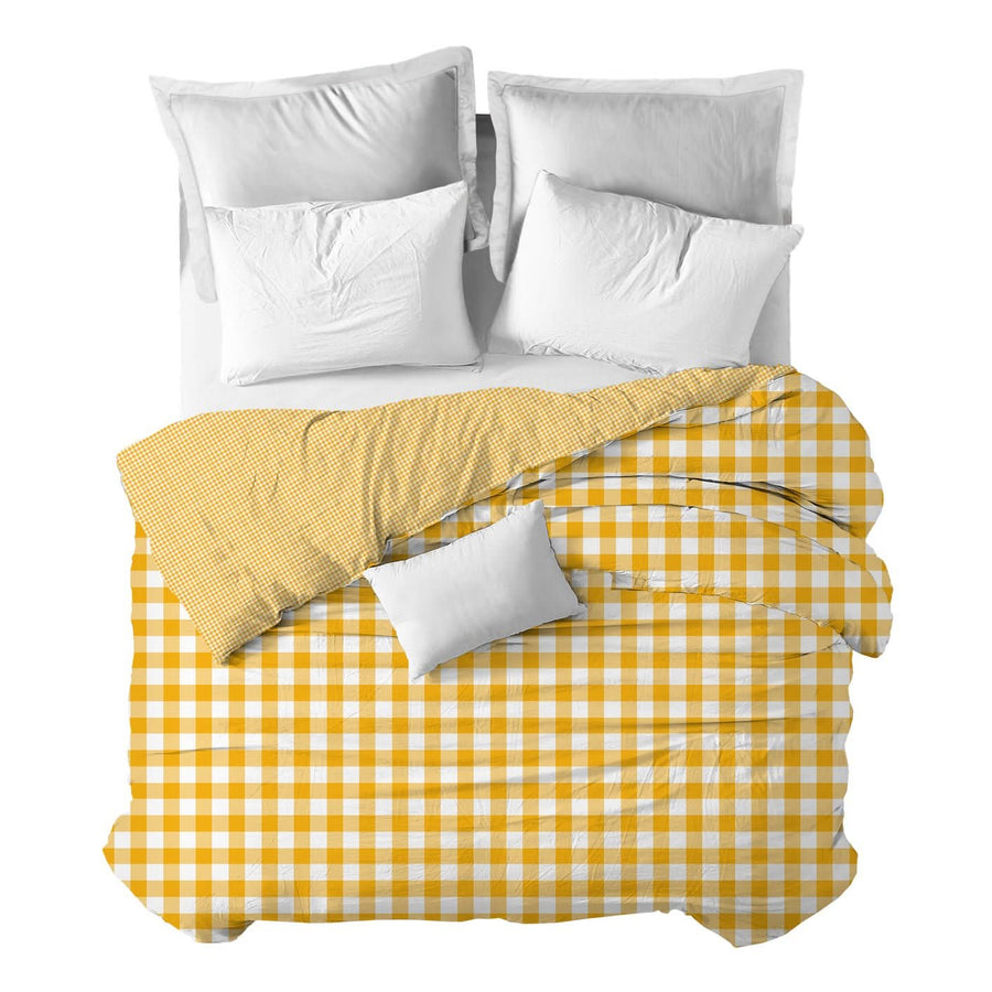 Funda nórdica Vichy Amarillo - sokios-FUNDA NÓRDICA200618S10837