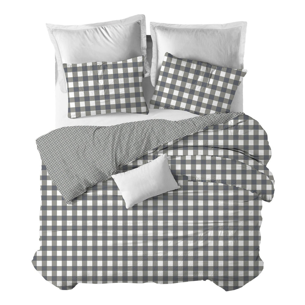 Funda nórdica Vichy Gris - sokios-FUNDA NÓRDICA200618S10844