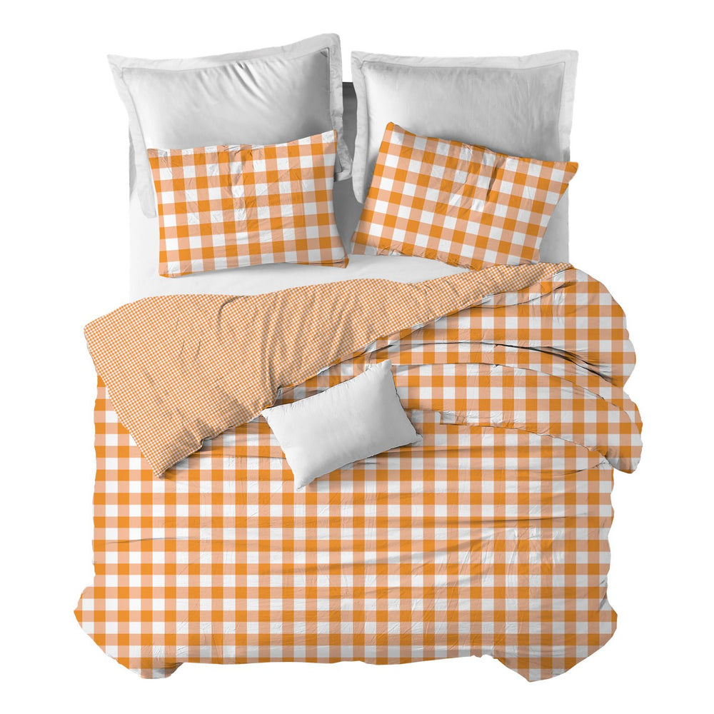 Funda nórdica Vichy Naranja - sokios-FUNDA NÓRDICA200618S10858