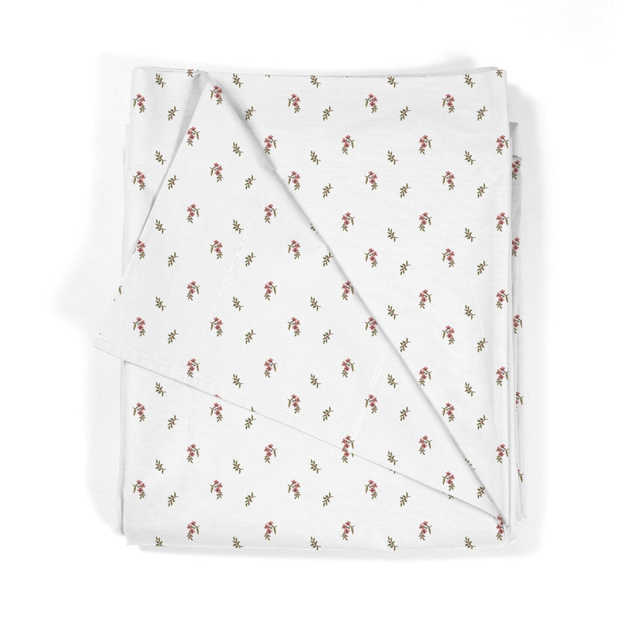 Juego Sábanas Bebé Estampado Flor Rosa - sokios - JUEGO DE SABANAS200618S11298