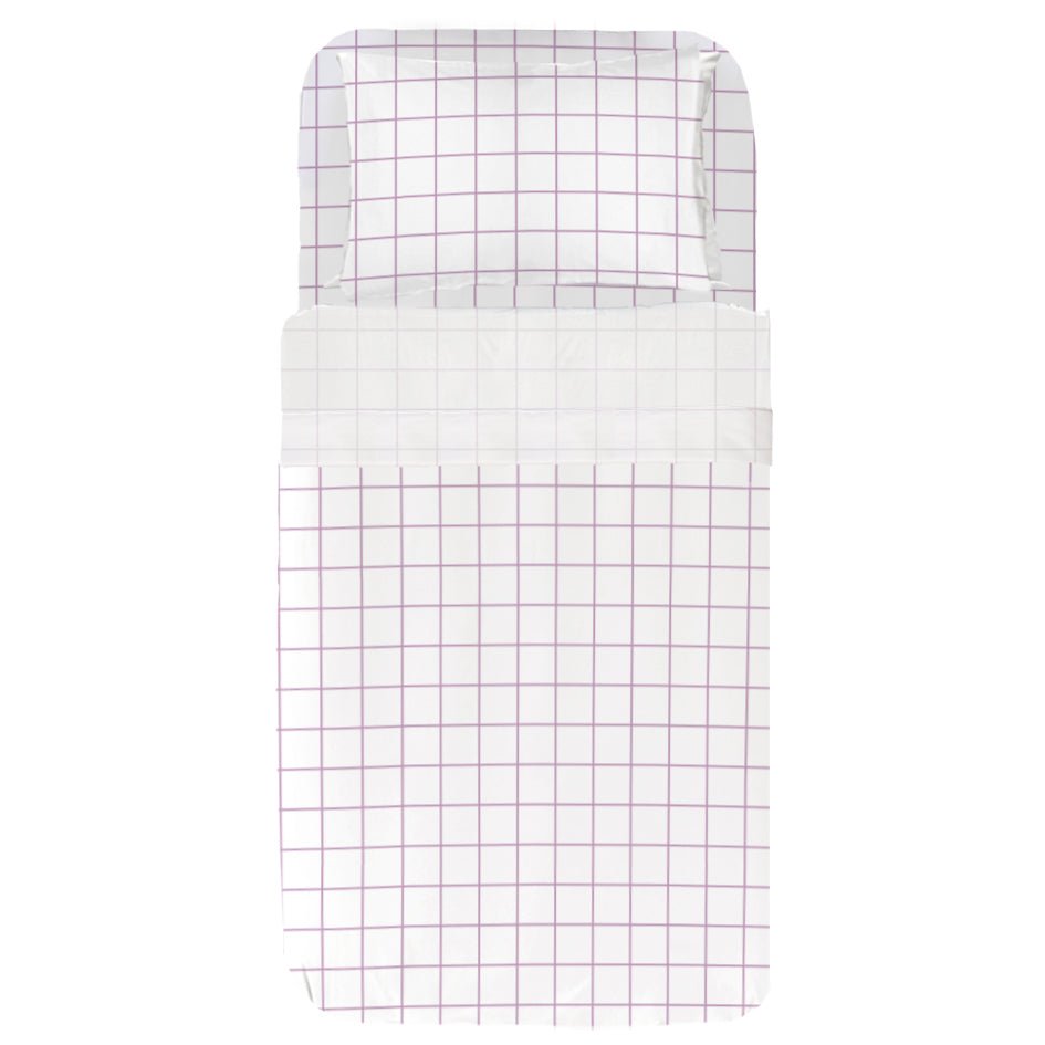 Pack Infantil Cuadro Malva (Funda Nórdica+Sábanas) - sokios  - 79862296