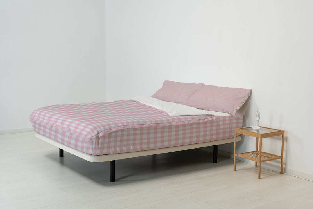 Saco Nórdico Duo Zip  Vichy Rosa