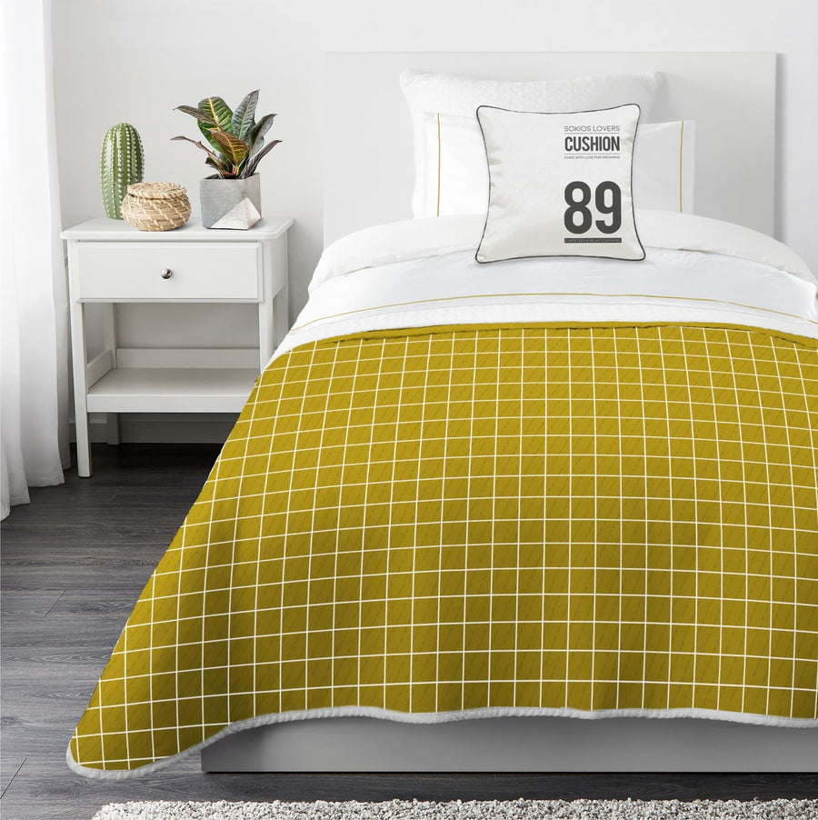 COLCHA ODIN MOSTAZA COLECCIÓN SCANDI - sokios