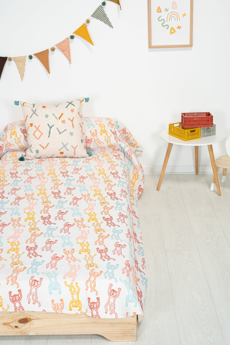 Colcha Tigreton Colección Banana Folk - sokios-COLCHA200618S4585