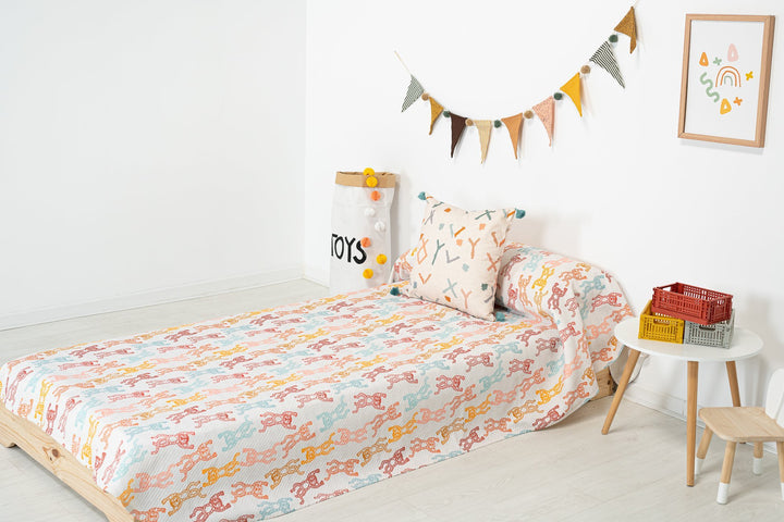 Colcha Tigreton Colección Banana Folk - sokios-COLCHA200618S4585