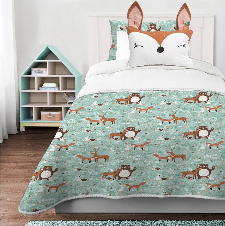 Cubrecama Infantil Ciervo - sokios-COLCHA200618S7084