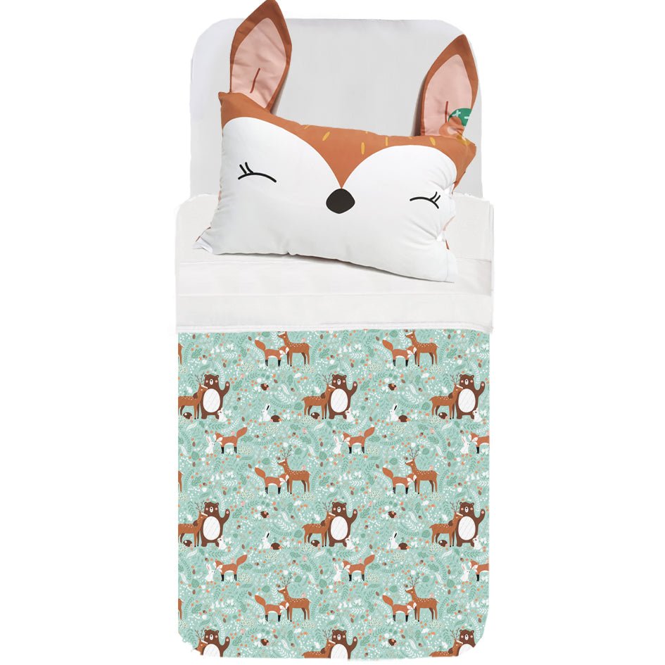 Cubrecama Infantil Ciervo - sokios-COLCHA200618S7084