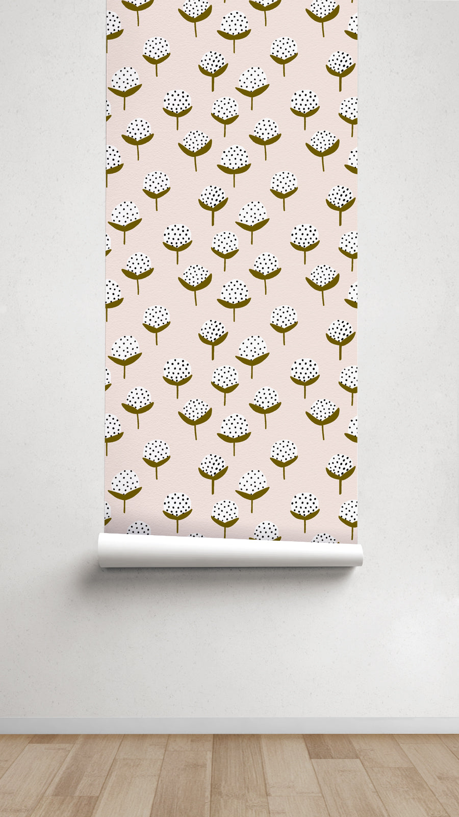 Papel pintado Flor de Algodón - sokios  - 51533207