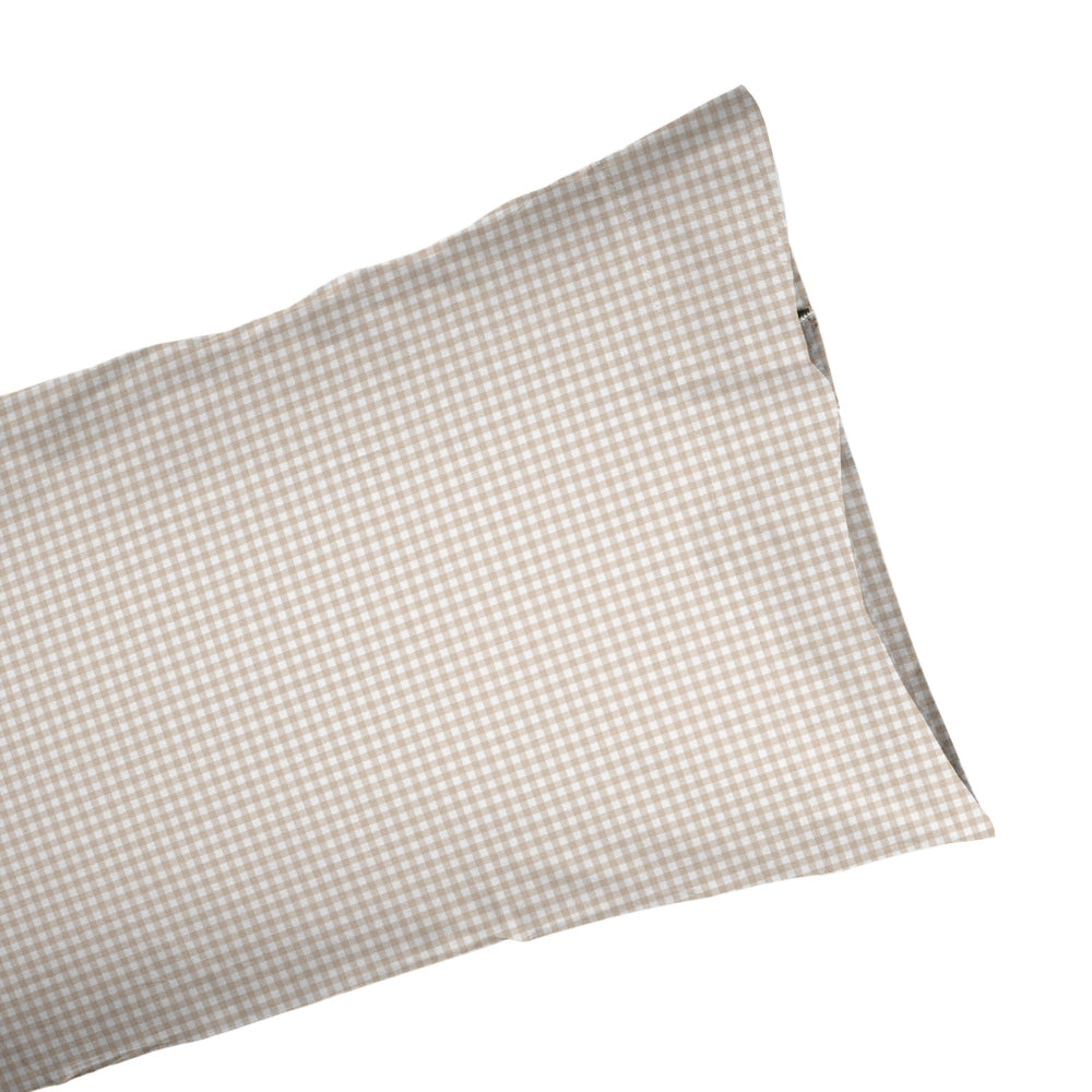 Funda almohada estampada Vichy Beige - sokios-FUNDA ALMOHADA200618S7008