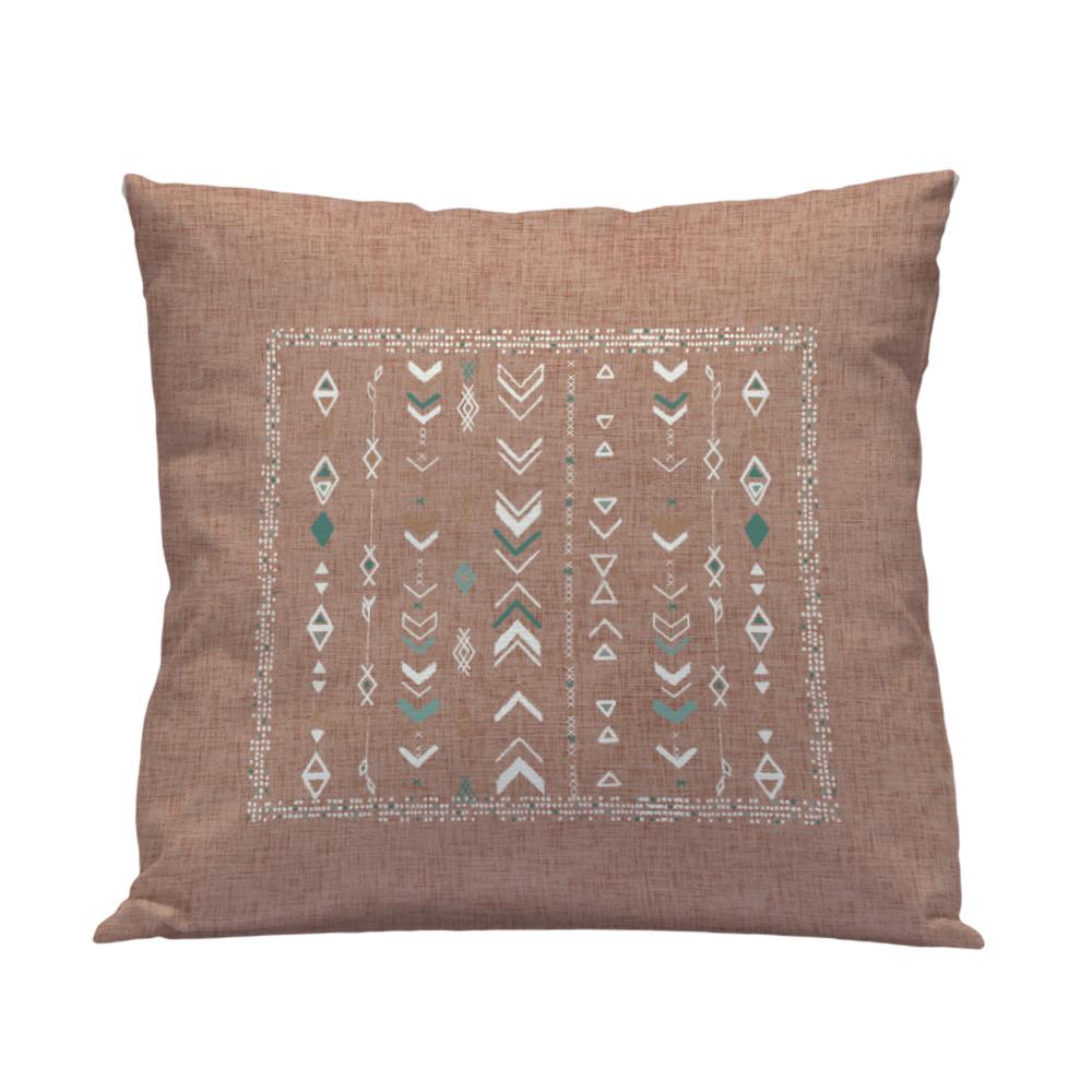 Funda cojín Azteca Teja Colección Étnica - sokios-FUNDA COJIN200618S4738