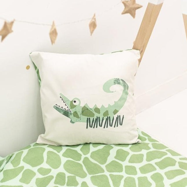 Funda Cojín Crocodile Colección Animals - sokios