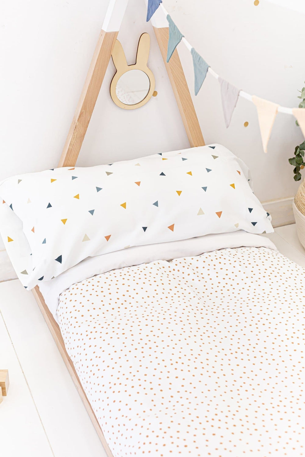 Funda Nórdica Topos kids + Funda de Almohada Tria kids Colección Animals - sokios