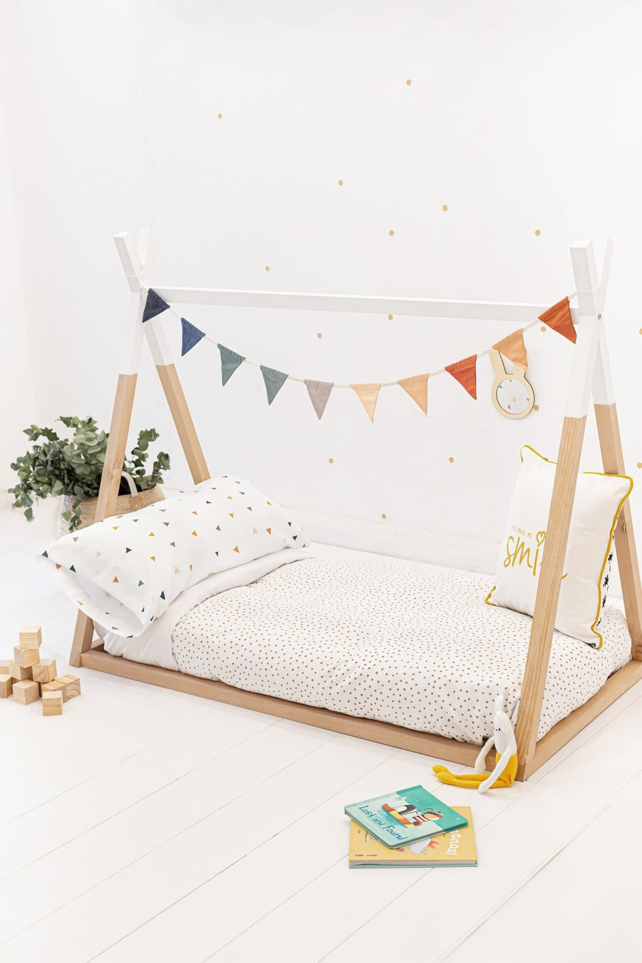 Funda Nórdica Topos kids + Funda de Almohada Tria kids Colección Animals - sokios