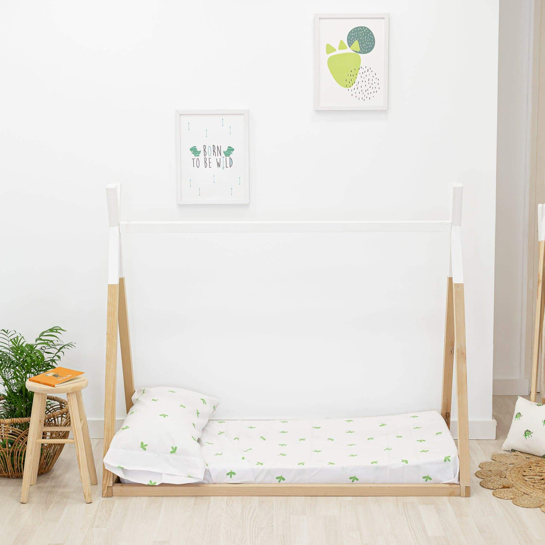 Juego de Sábanas Estampadas TREBOLITOS Colección Dinos - sokios