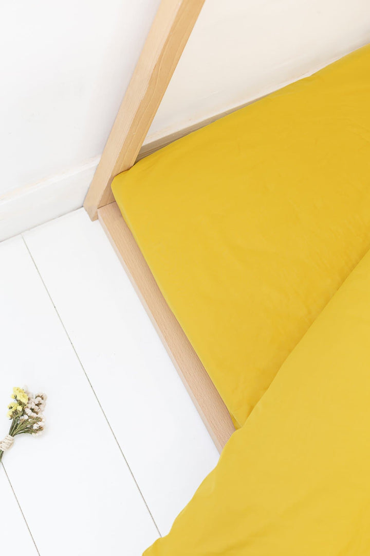 Juego de Sábanas Mostaza 50 Kids - sokios