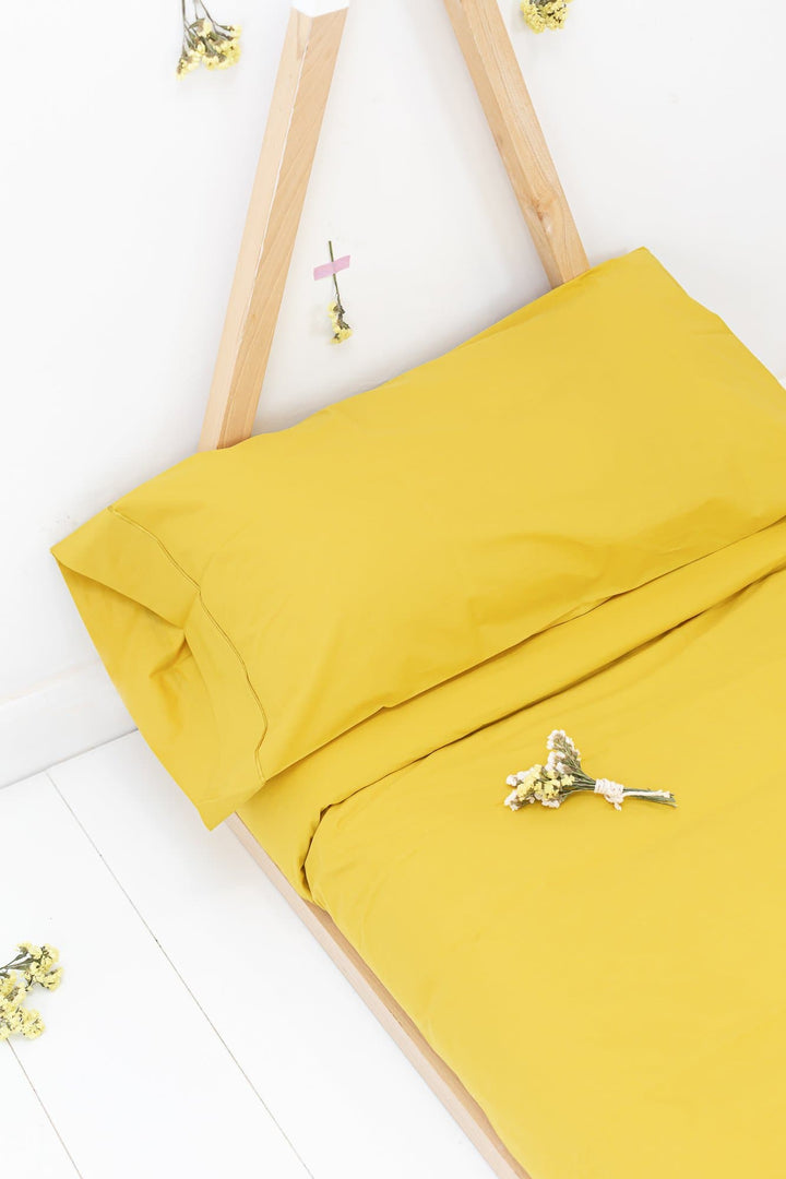 Juego de Sábanas Mostaza 50 Kids - sokios