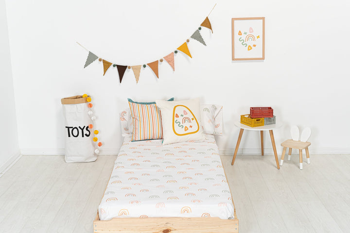 Juego Sábanas Estampadas Arcobaleno Colección Banana Folk - sokios-JUEGO DE SABANAS200618S4597