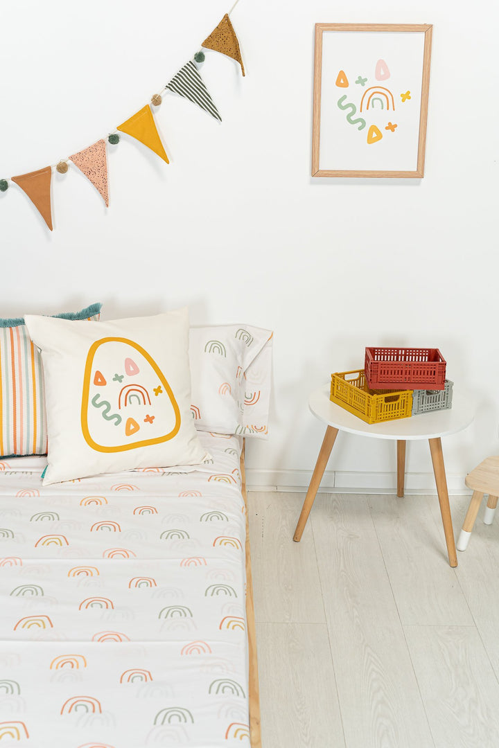 Juego Sábanas Estampadas Arcobaleno Colección Banana Folk - sokios-JUEGO DE SABANAS200618S4597