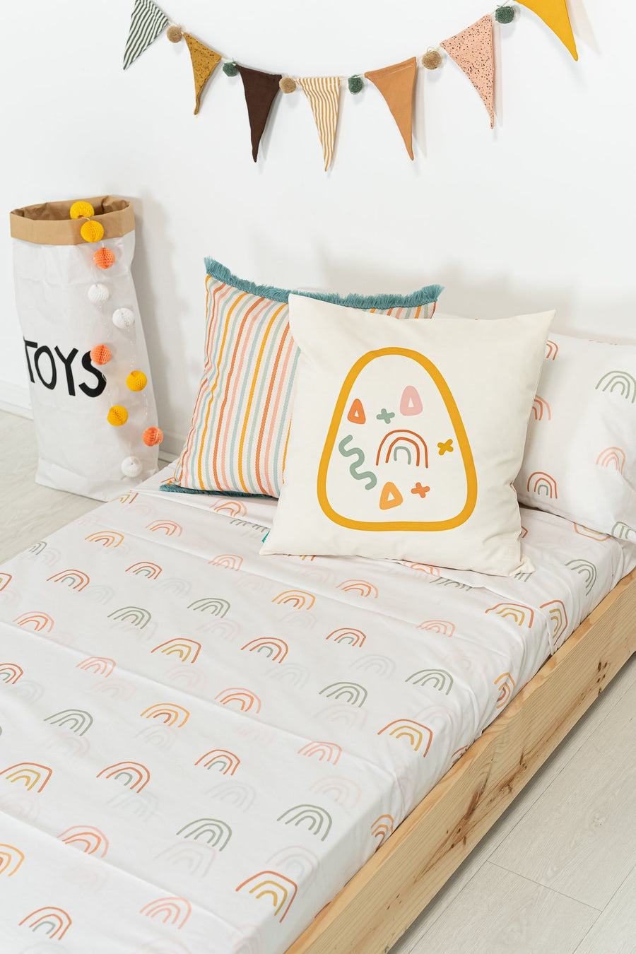 Juego Sábanas Estampadas Arcobaleno Colección Banana Folk - sokios-JUEGO DE SABANAS200618S4597