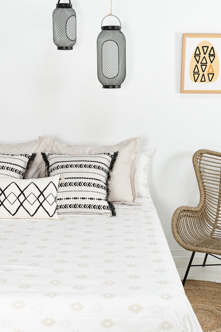 Juego Sábanas Estampadas Kilim Beige Colección Étnica - sokios-JUEGO DE SABANAS200618S4769