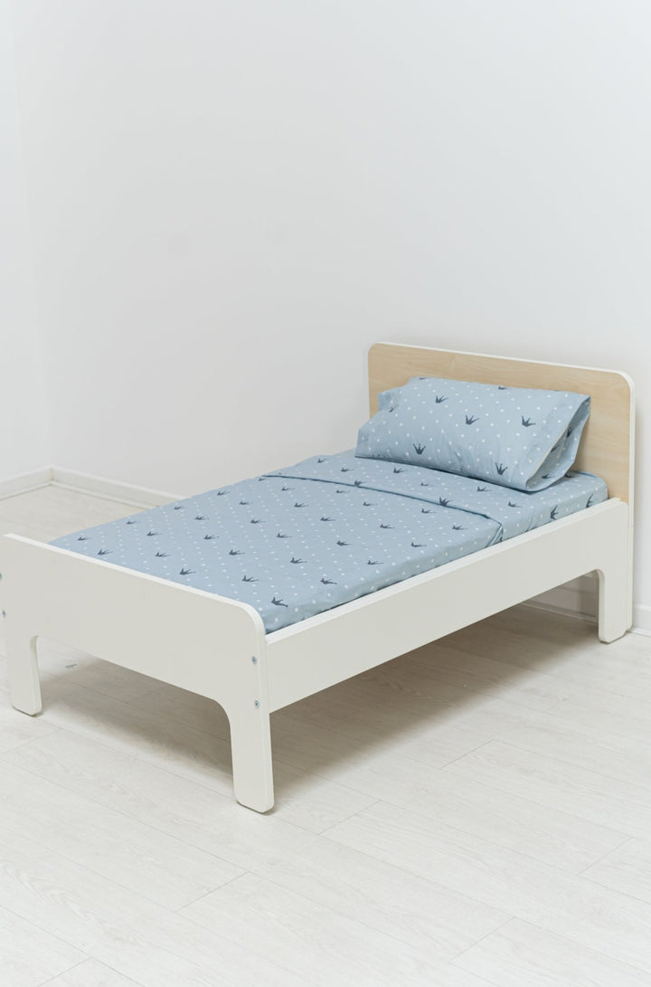 Juego Sábanas Infantil Estampado Coronas Azul - sokios-JUEGO DE SABANAS200618S6210