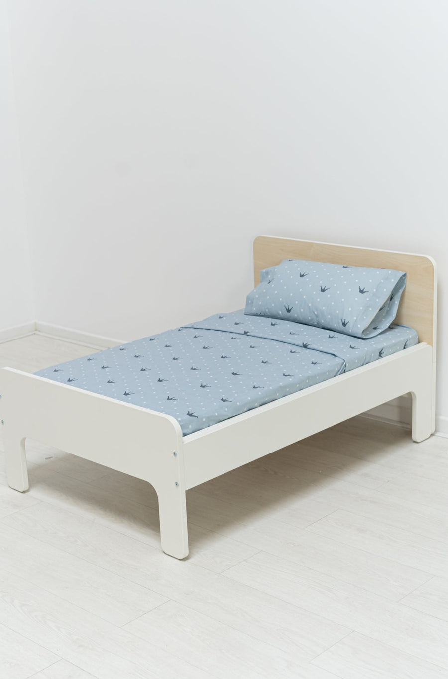 Juego Sábanas Infantil Estampado Coronas Azul - sokios-JUEGO DE SABANAS200618S6210