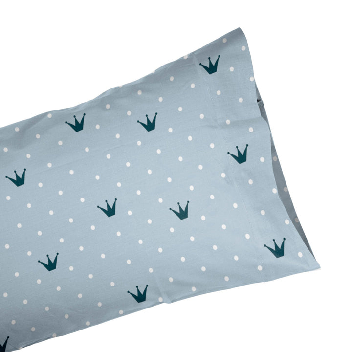 Juego Sábanas Infantil Estampado Coronas Azul - sokios-JUEGO DE SABANAS200618S6210