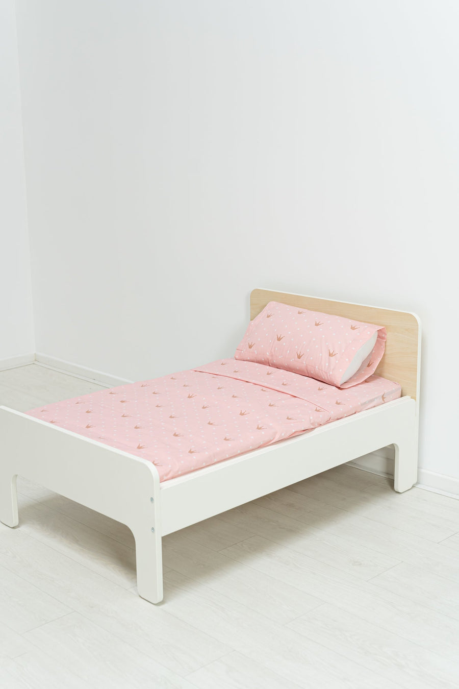 Juego Sábanas Infantil Estampado Coronas Rosa - sokios-JUEGO DE SABANAS200618S6206