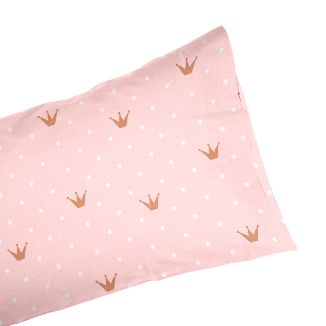 Juego Sábanas Infantil Estampado Coronas Rosa - sokios-JUEGO DE SABANAS200618S6206