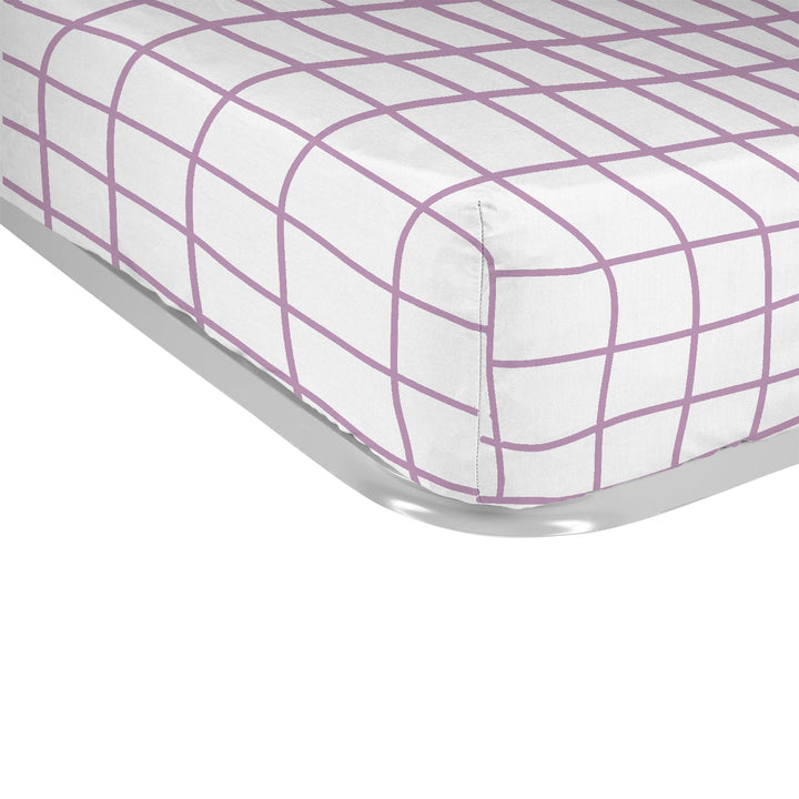 Juego Sábanas Infantil Estampado Cuadro Malva - sokios-JUEGO DE SABANAS200618S9055