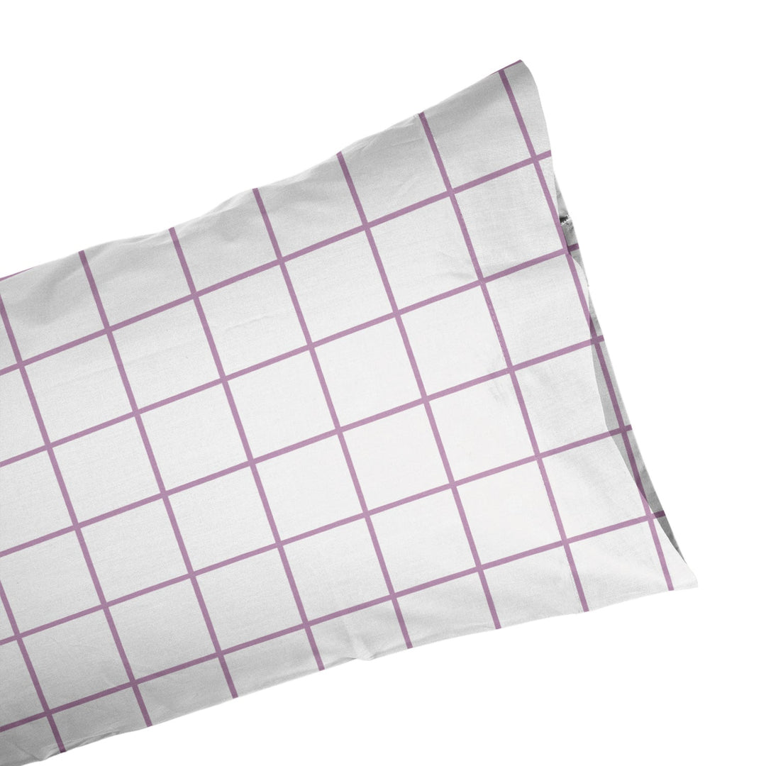 Juego Sábanas Infantil Estampado Cuadro Malva - sokios-JUEGO DE SABANAS200618S9055