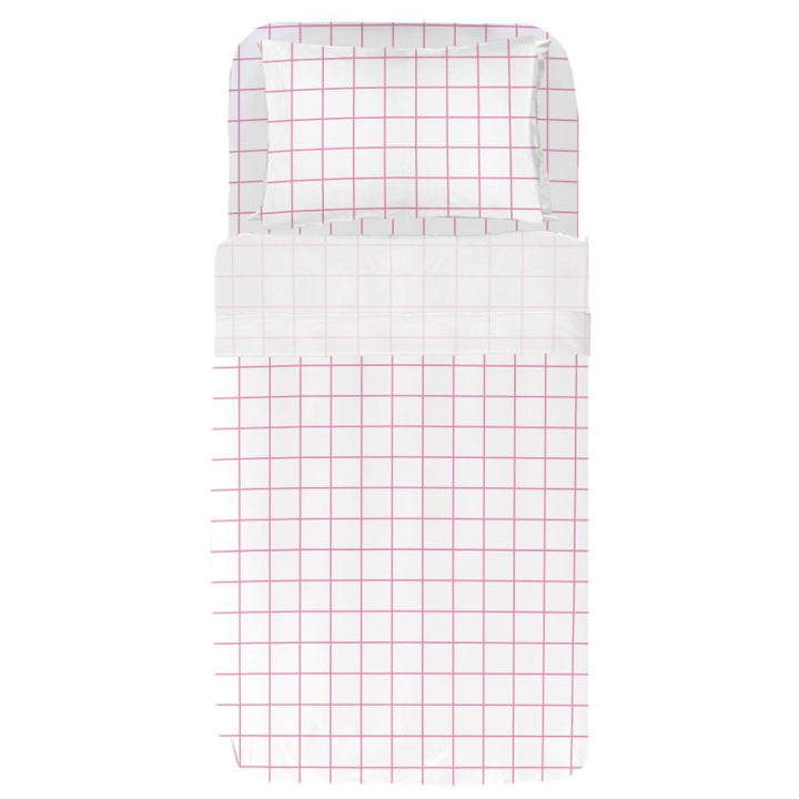 Juego Sábanas Infantil Estampado Cuadro Rosa - sokios-JUEGO DE SABANAS200618S8940