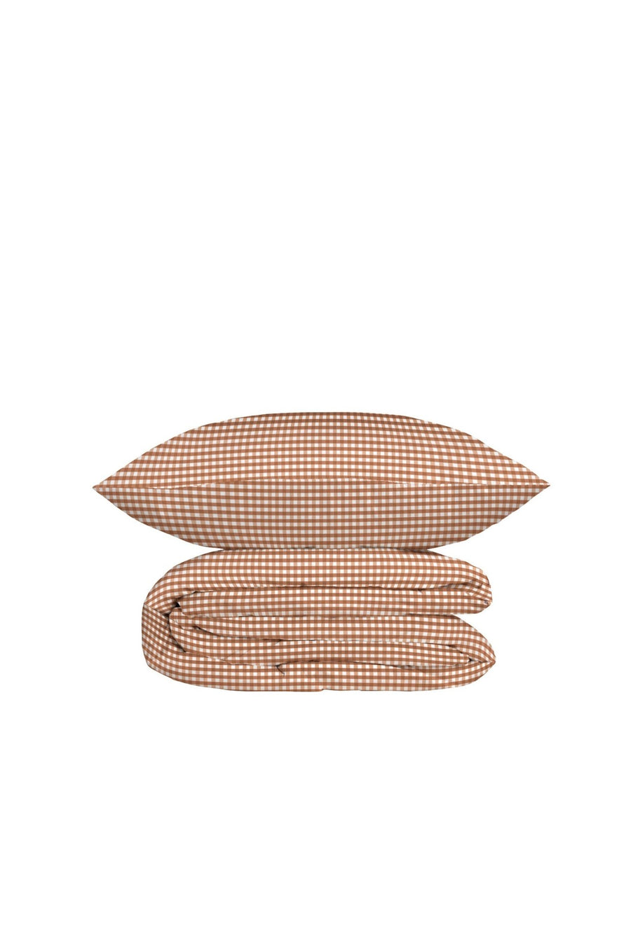 Pack Cubrecama Infantil Vichy Marrón - sokios-COLCHA200618S10223